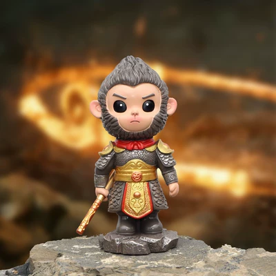 Black Myth Wukong Decoration Creative Cartoon Great Sage Doll Boys Car Supplies New Car Decoration Boys Car Products (Car ornaments) - black-mythology-wukong-standing
