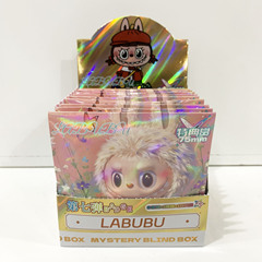 Labubu ラブブ ブラインドプルバッジ 漫画 高価値レーザー馬口 75mm バッジ 子供用ギフト