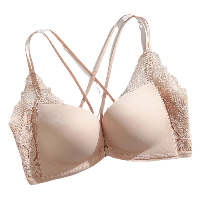 Caliente hígado no anillo de acero brillante cómodo sexy sin costuras hebilla frontal ropa interior mujeres push up anti-flacidez sujetador traje 3229