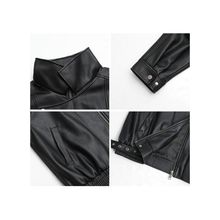 时尚美式皮衣外套女2025秋季新款宽松百搭高档洋气机车皮夹克潮