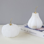 轻奢简约天然西班牙云石铜南瓜桌面装饰样板间电视柜展示软装摆件