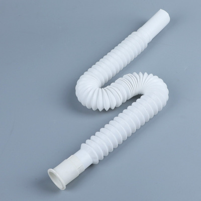 厂家现货供应面盆下水管 胶头伸缩下水管 1寸胶头管 白胶头下水管|ms