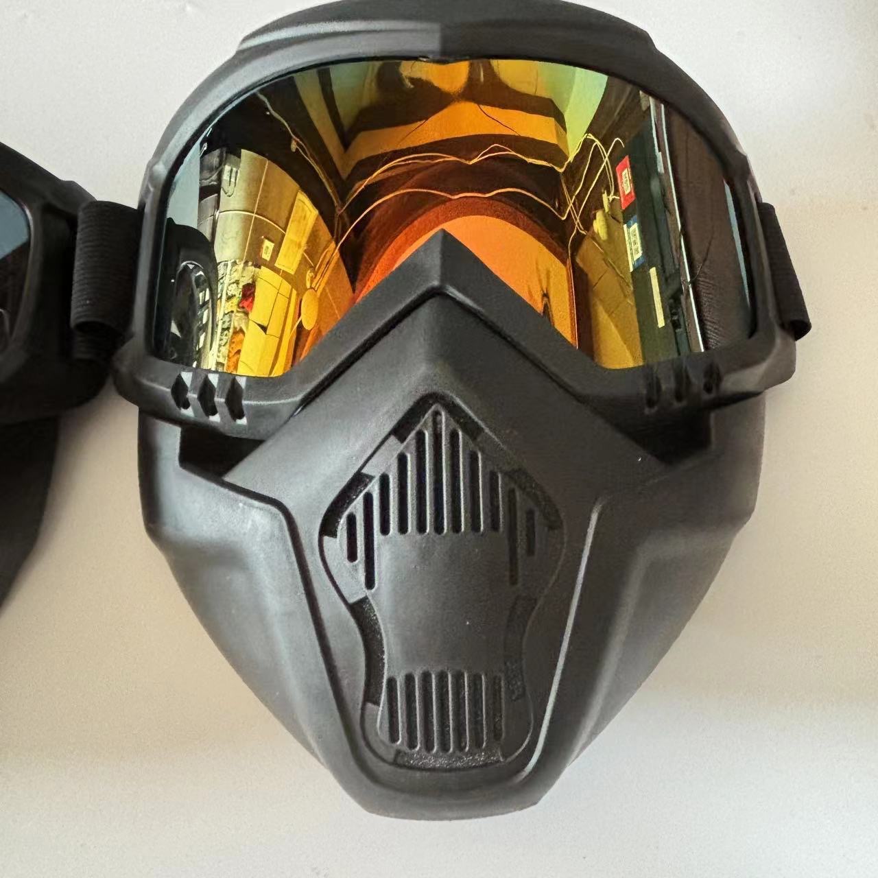 Tactics detachable retro mask for cycling, off-road protecting glasses, (Physicals) 4