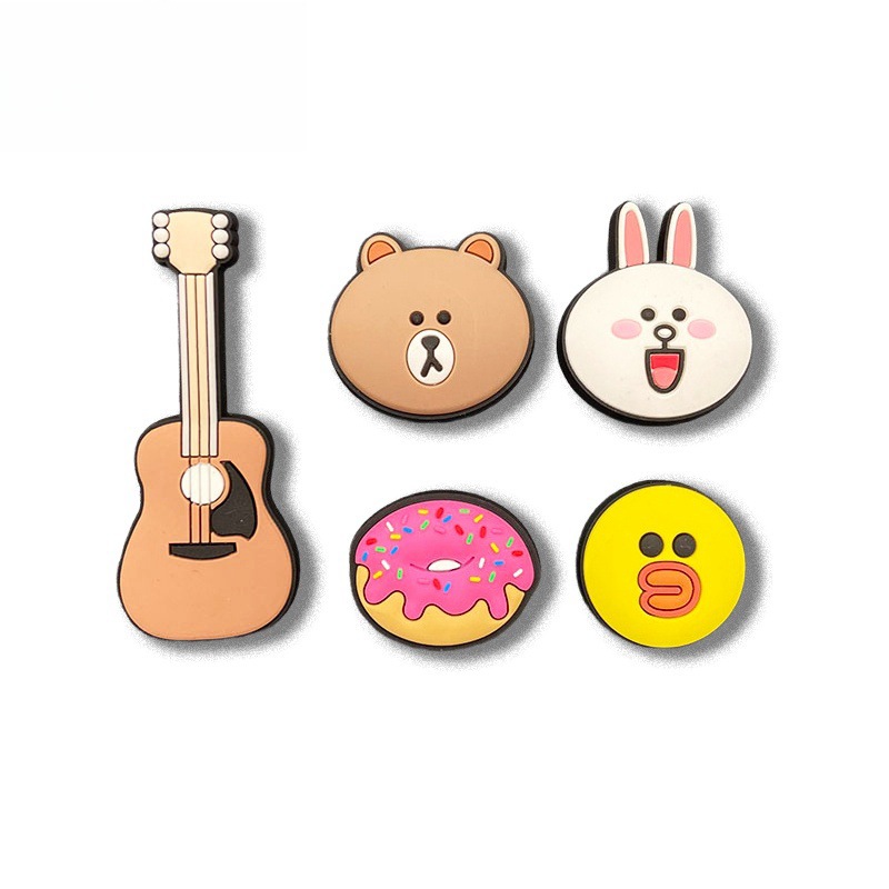 新しい下駄花シリコーン靴バックルソフト接着剤 diy 靴アクセサリー取り外し可能なアクセサリー工場卸売モール同じスタイル