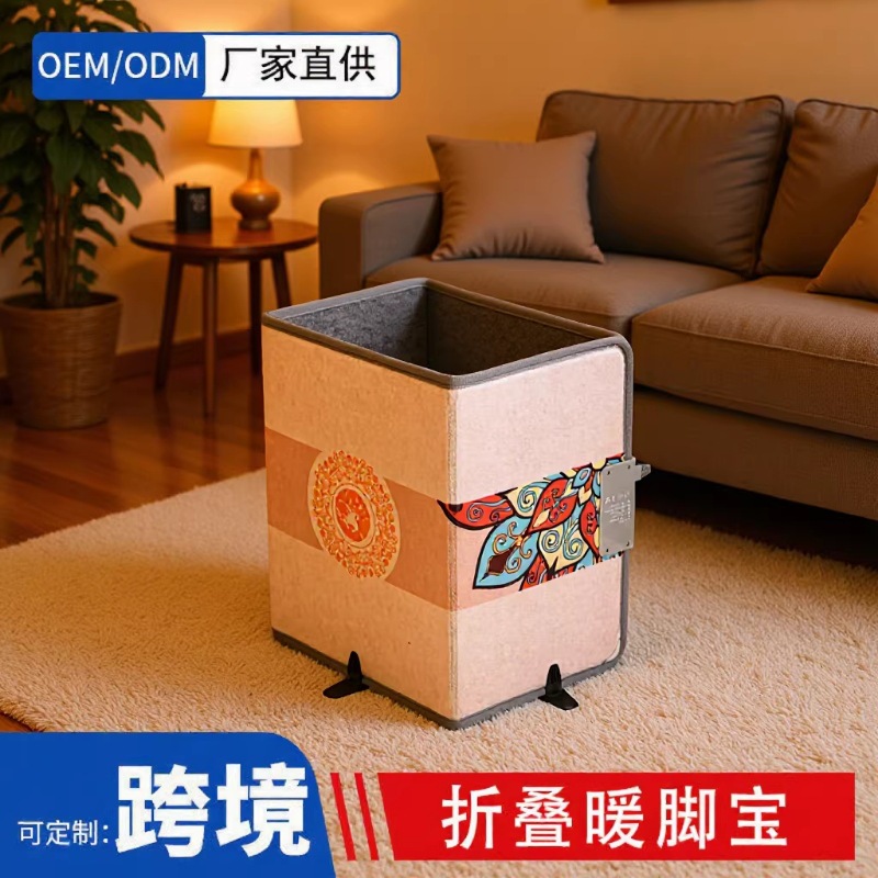 Calentador de oficina plegable para debajo del escritorio, calentador de pies triple con apagado automático y temperatura constante para uso doméstico.
