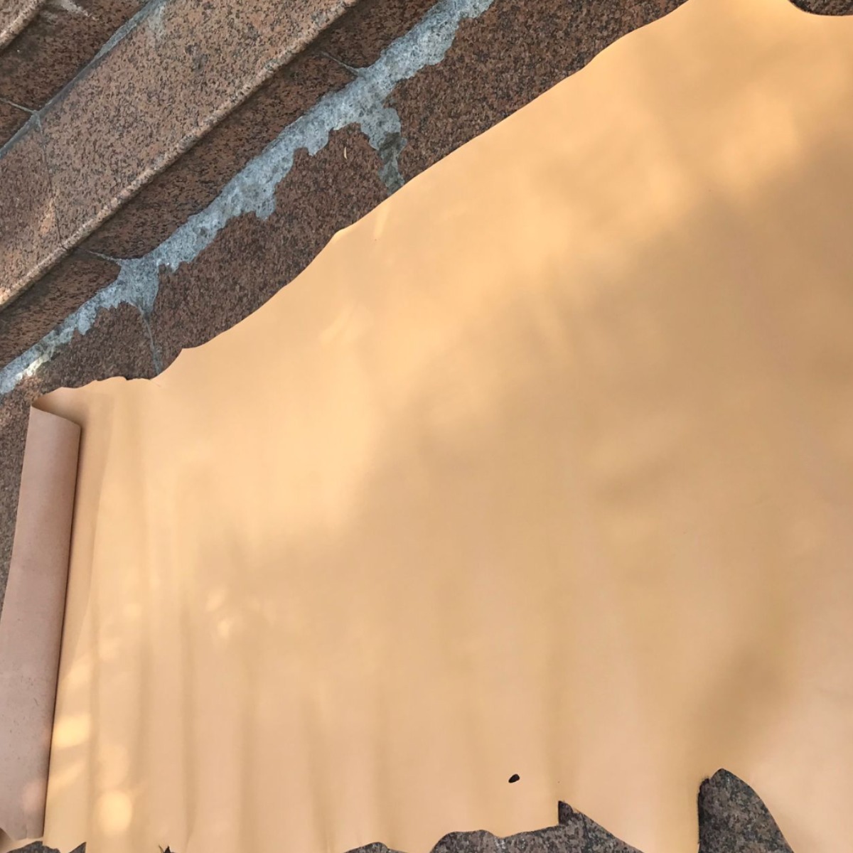 马鞍皮 头层牛皮 米黄色