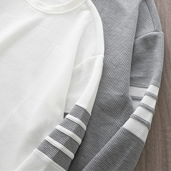 Men's Hoodies Long Sleeve Simple Style Stripe display picture 2