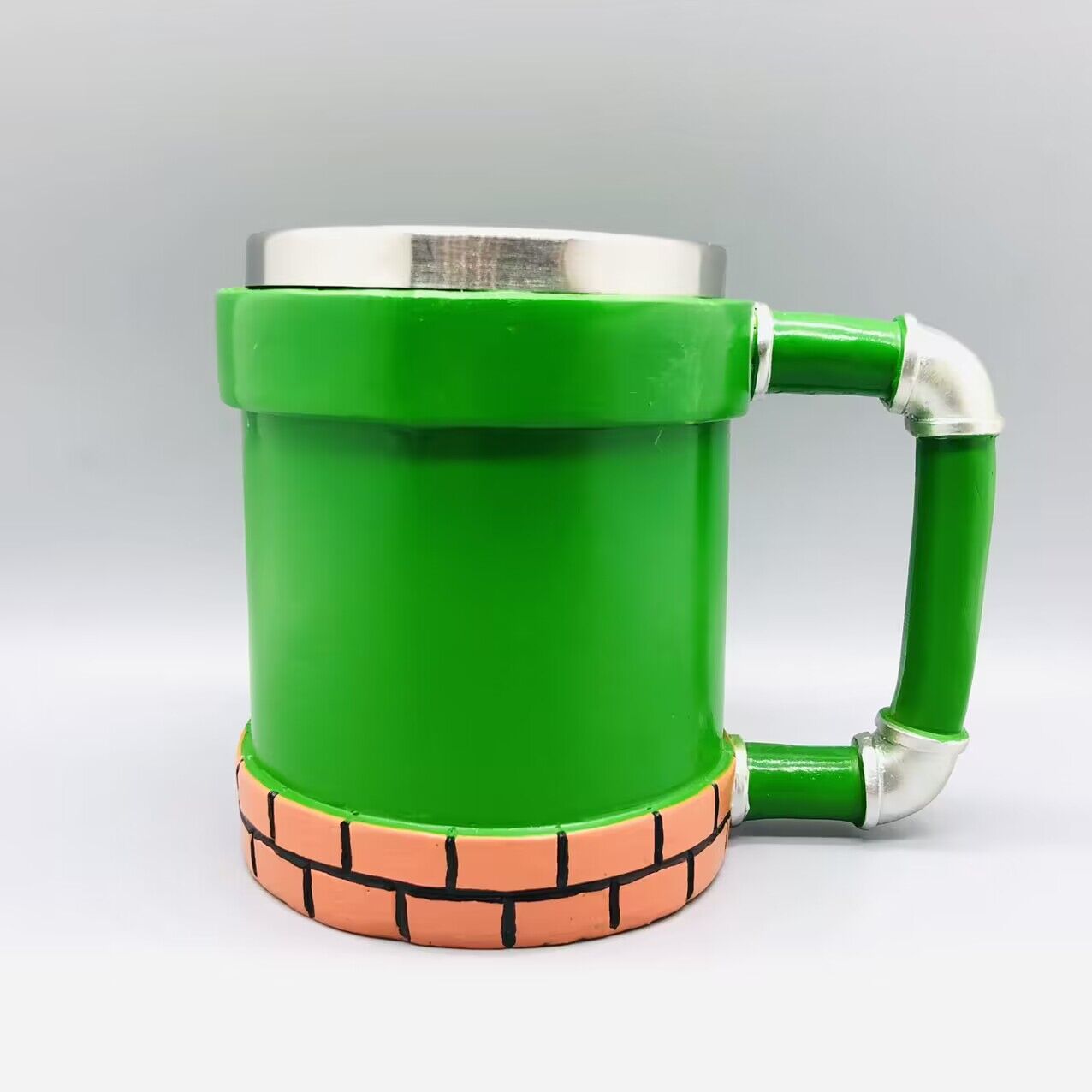 Fábrica Super Mary juego pipa de agua boca pixel taza de agua taza de seta taza de boca de alcantarillado de dibujos animados