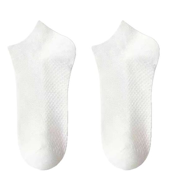Pure Cotton Socks Men's Short Socks Summer Thin Mesh Sweat Absorbent Breathable Antibacterial All-match Massage Bottom Sports Socks