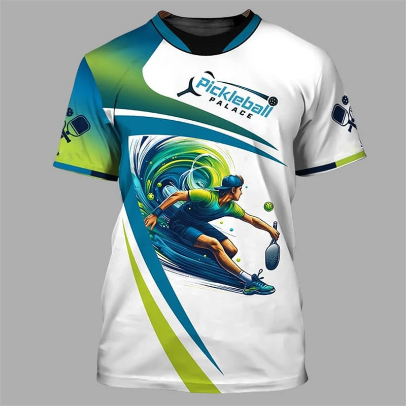 Pickleball Team Sports T-Shirt Men's and Women's Round Neck Short Sleeve Cool Fashion Pattern Design Trendy Outdoor T-Shirt Pickleball Team Sports T-Shirt Men's and Women's Round Neck Short Sleeve Cool Fashion Pattern Design Trendy Outdoor T-Shirt