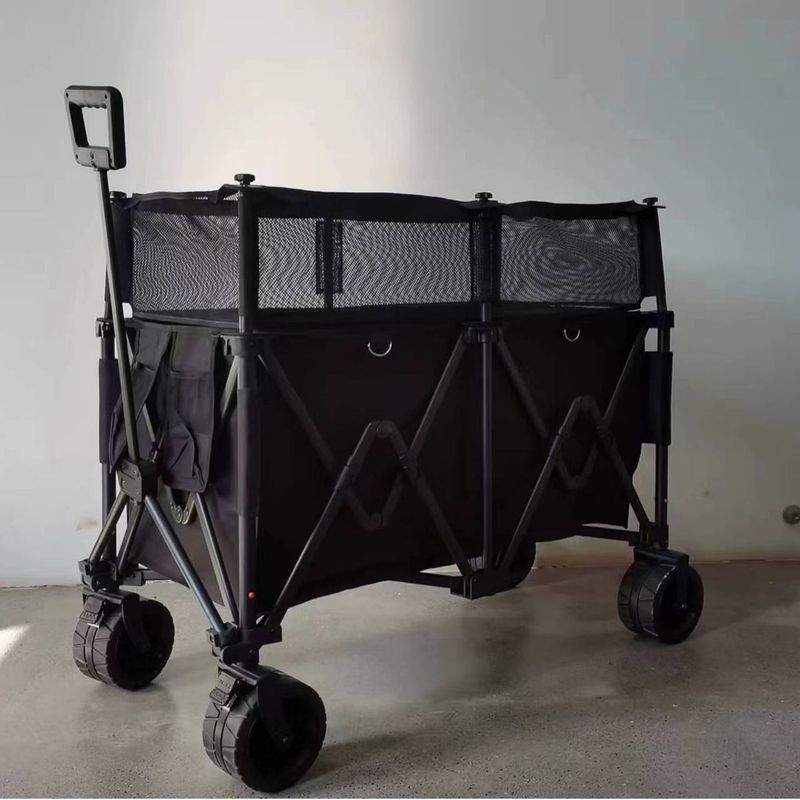 プッシュプルキャンピングカー、折りたたみ式屋外収納トロリー、ピクニックカー、キャンプカー、屋台、トロリー、キャンピングカー|undefined
