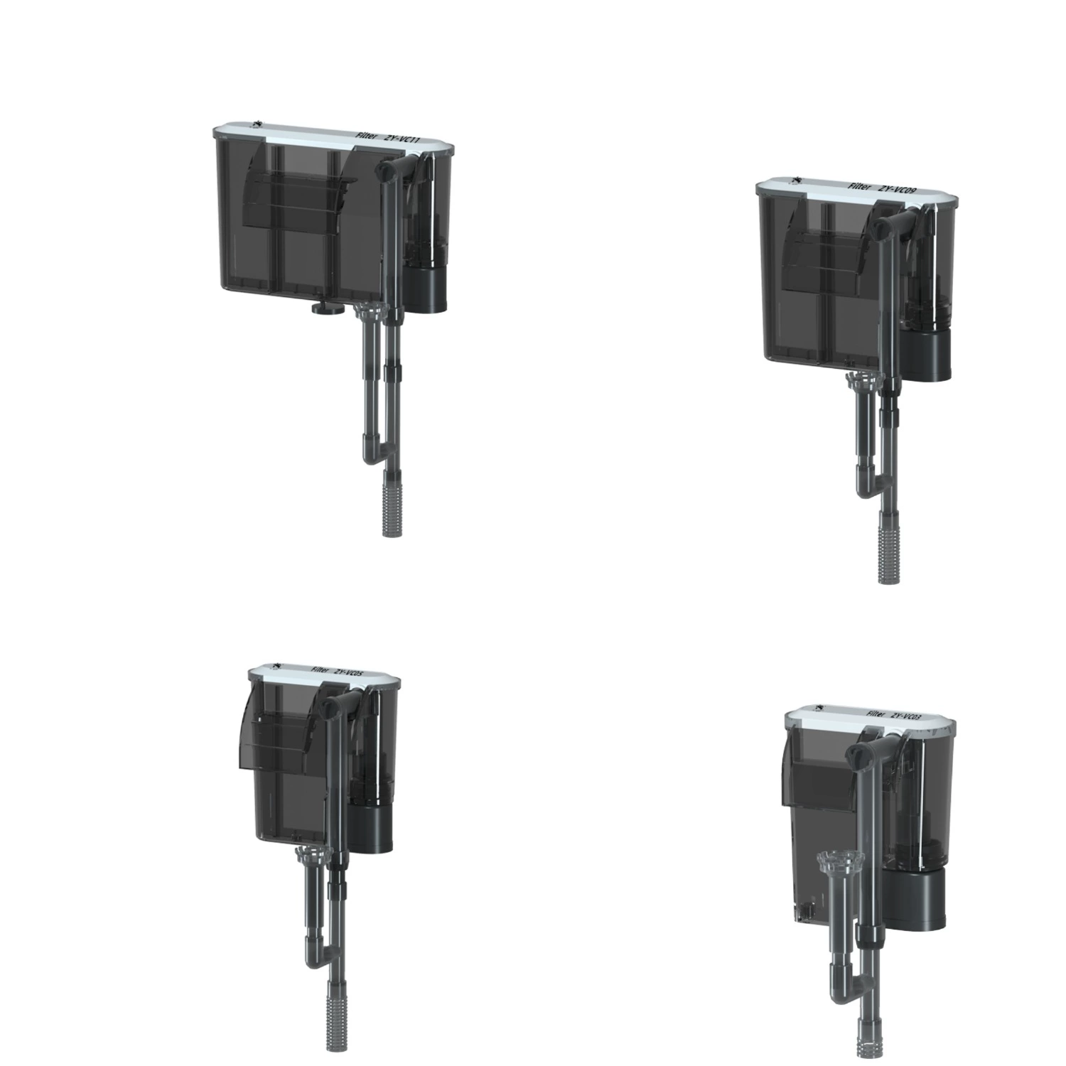 Thin external aquarium filter Zhiyang ZY-VC series, hanging waterfall filter, 110/220 V options