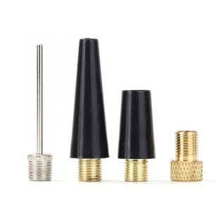 American thread inflatable nozzle valve adapter ball needle set inflator accessories long and short nozzle inflator pump accessories