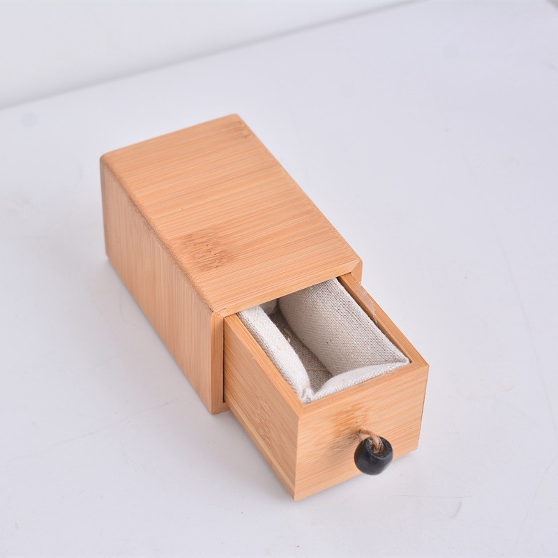 实木抽拉首饰盒便携包装礼品盒手表玉器文玩核桃复古木质收纳盒