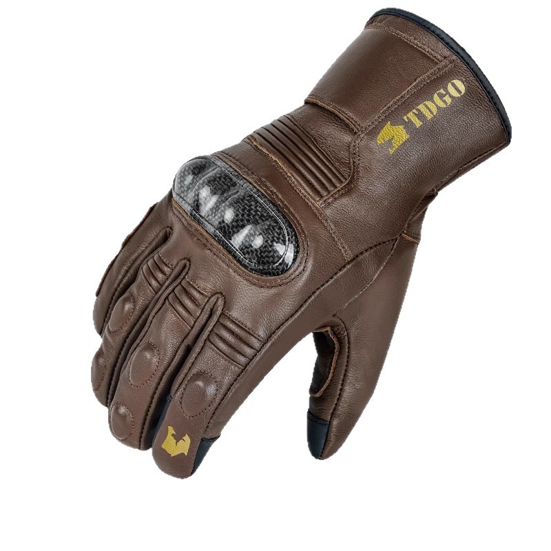 Guantes de motocicleta de invierno equipamiento de locomotora pantalla táctil piel de oveja caliente impermeable antifría antideslizante guantes para hombres y mujeres