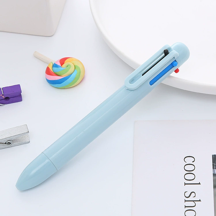 Creative brand multicoloured ballpoint pen for students, 6 colors
