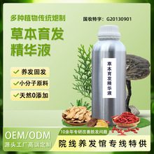 定制草本育发精华液原料代工贴牌固发养发密发际线快速生长健发液
