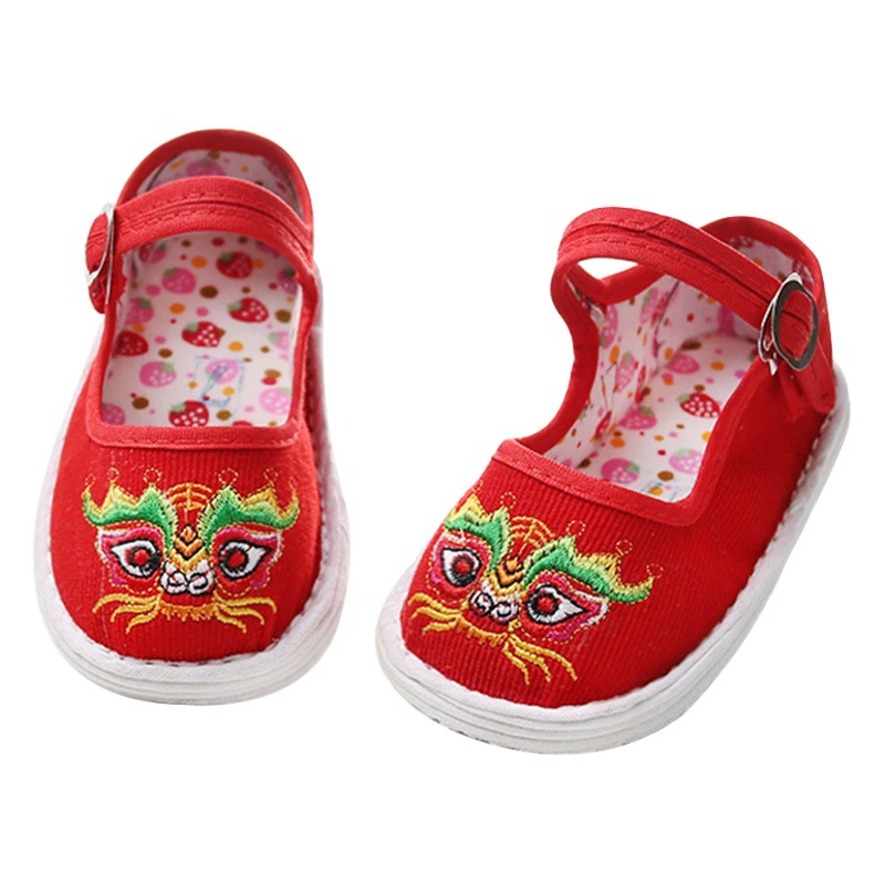 Тканевые туфли ручной работы из тысячи слоев для мальчиков и девочек, дышащие туфли с головой тигра для детей в возрасте от 1 до 3 лет, туфли с изображением тигра для младенцев, подарок на первый день рождения для малышей.