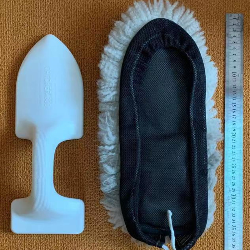 厂家批发 羊毛拖把 皮毛一体绑绳款刷子擦车洗车专用汽车