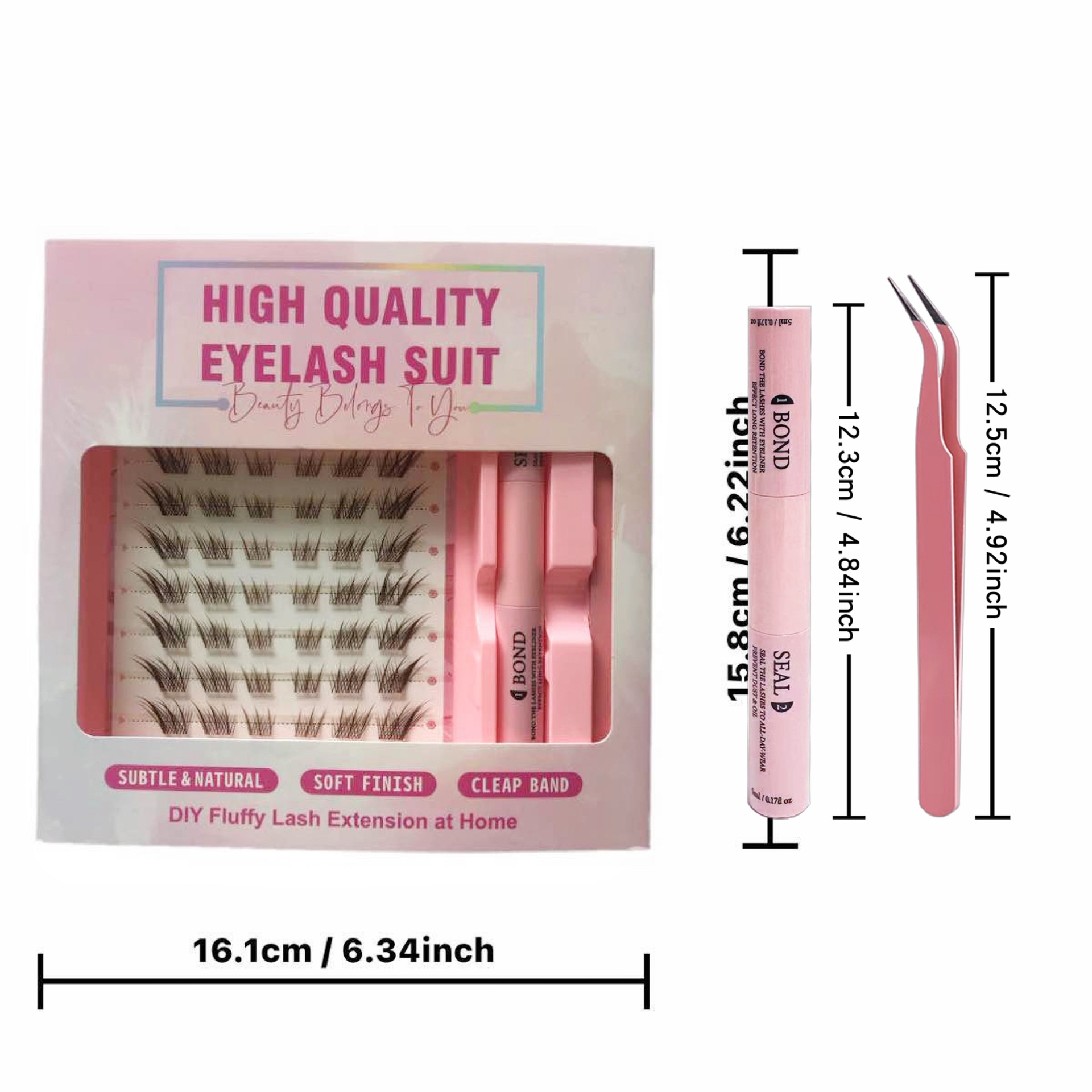 Conjunto de pestañas falsas transfronterizas de gran capacidad negro marrón Sudaki estilo cómico natural pestañas falsas esponjosas