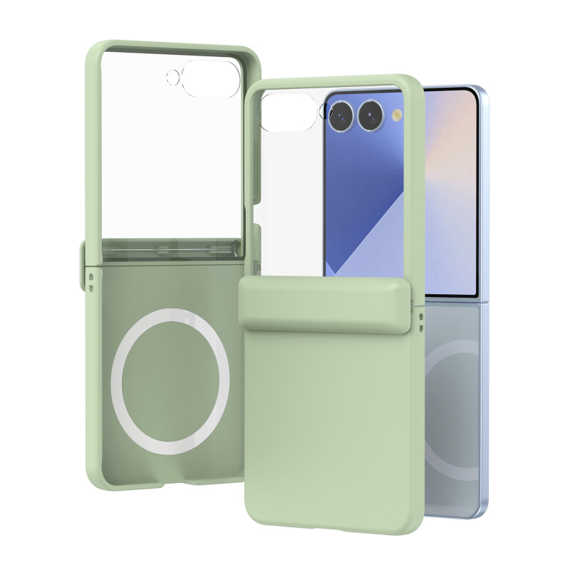 Samsung Galaxy Z Flip7 中央軸内蔵磁気電話ケース ZFlip 40% off スタックソリッドカラー保護カバーに適しています。|undefined