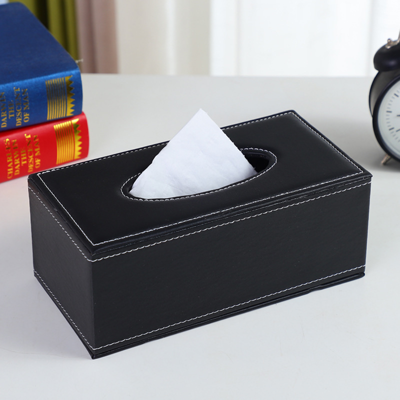 革のティッシュの箱の家庭の皮質の紙の引き出しの箱はロゴのホテルのpuの引き出しの箱の車の飲食のティッシュの箱を印刷します。|undefined