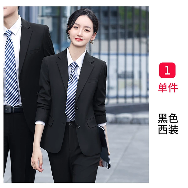 Lady black suit