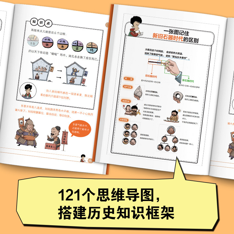 混知2025年彩印版半小时漫画中国史大全集1-5通混子哥讲中国历史|undefined