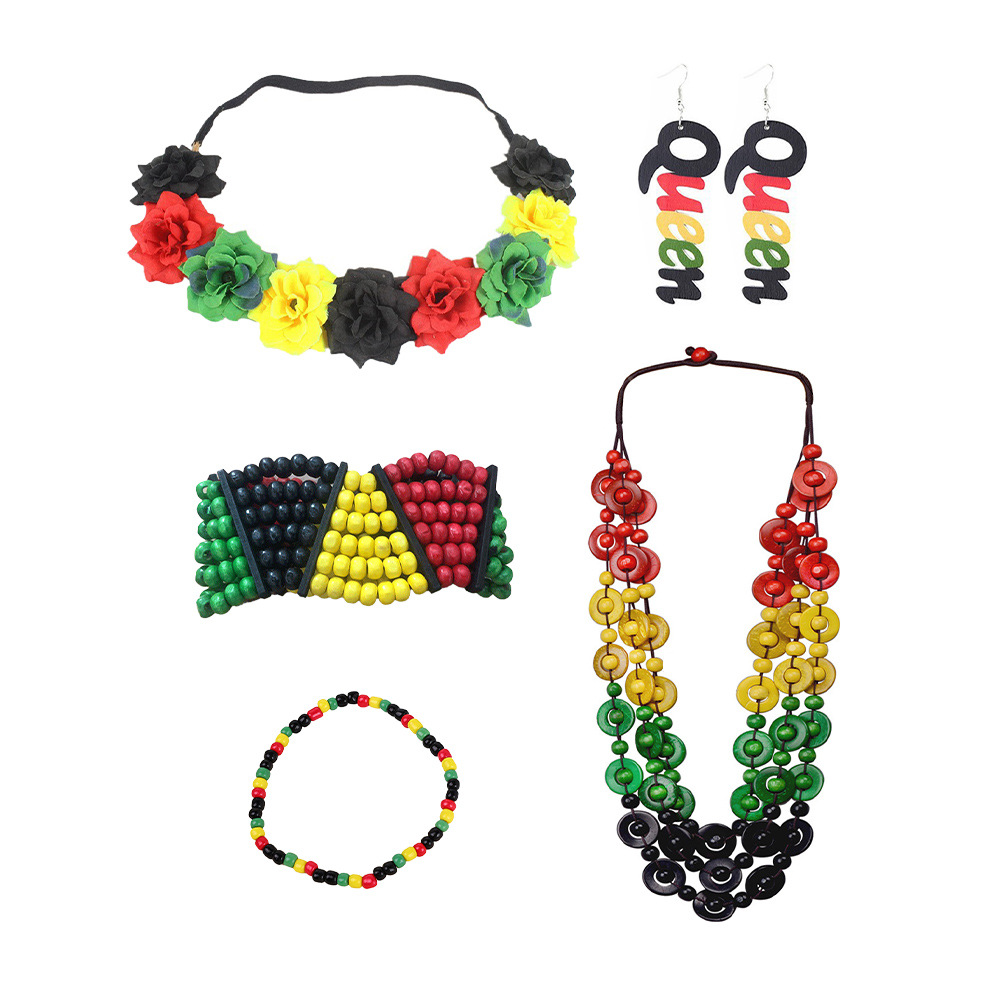 Nuevo vestido de fiesta de junio, sombrero de pescador personalizado, pulsera retro, collar, vestido de fiesta de junio, gafas