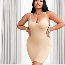 特价欧美热销 无缝收腹收腰塑身大码连衣裙时尚纯色性感吊带包臀
