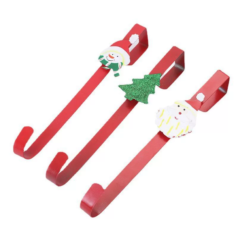 Трансграничные прямые поставки креативный металлический Рождественский крючок гирлянда дверь подвесной Железный крючок пожилой Снеговик Рождественская одежда