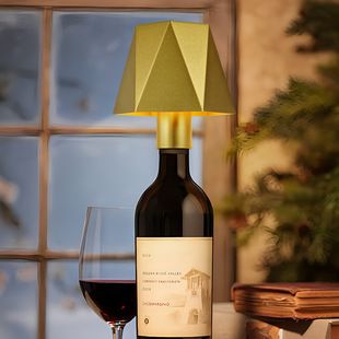 Cross-border Creative Wine Bottle Lamp Cap Lingjiao Goblet Portable Rechargeable Table Lamp Bedroom Bedside Night Light