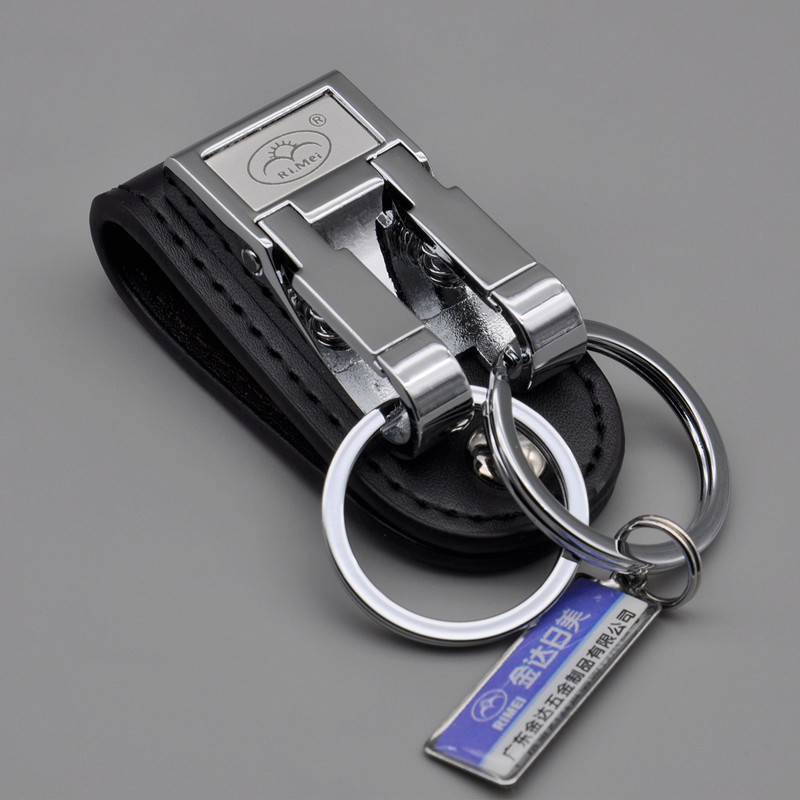 New Japanese and American Style Belt Keychain for Men, Double-Ring Stainless Steel Key Ring Pendant Key Chain Key Holder New Japanese and American Style Belt Keychain for Men, Double-Ring Stainless Steel Key Ring Pendant Key Chain Key Holder