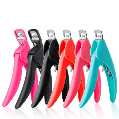 Nail one-word cutting titanium French U-shaped nail scissors nail scissors stainless steel nail clippers extension nail scissors wholesale