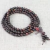 Dark, long, 6mm, 108 beads