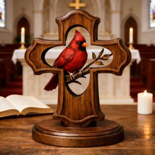 �羳����վ������N�¿�Cardinal Cross Ornament�tȸʮ�ּ��Ʒ