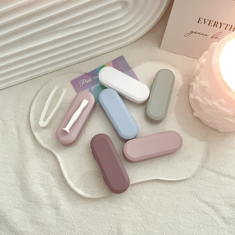 Contact lens picker matte girl high-end feeling clip rod combination retro solid color contact lens clip as2027