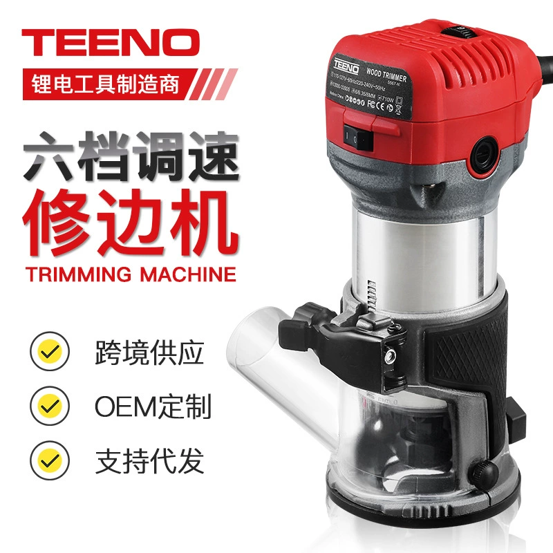 Электрический фрезерный станок, специализированный деревообрабатывающий инструмент для нарезки пазов, резьбы по алюминиево-пластиковым панелям, небольшой портативный бытовой режущий станок