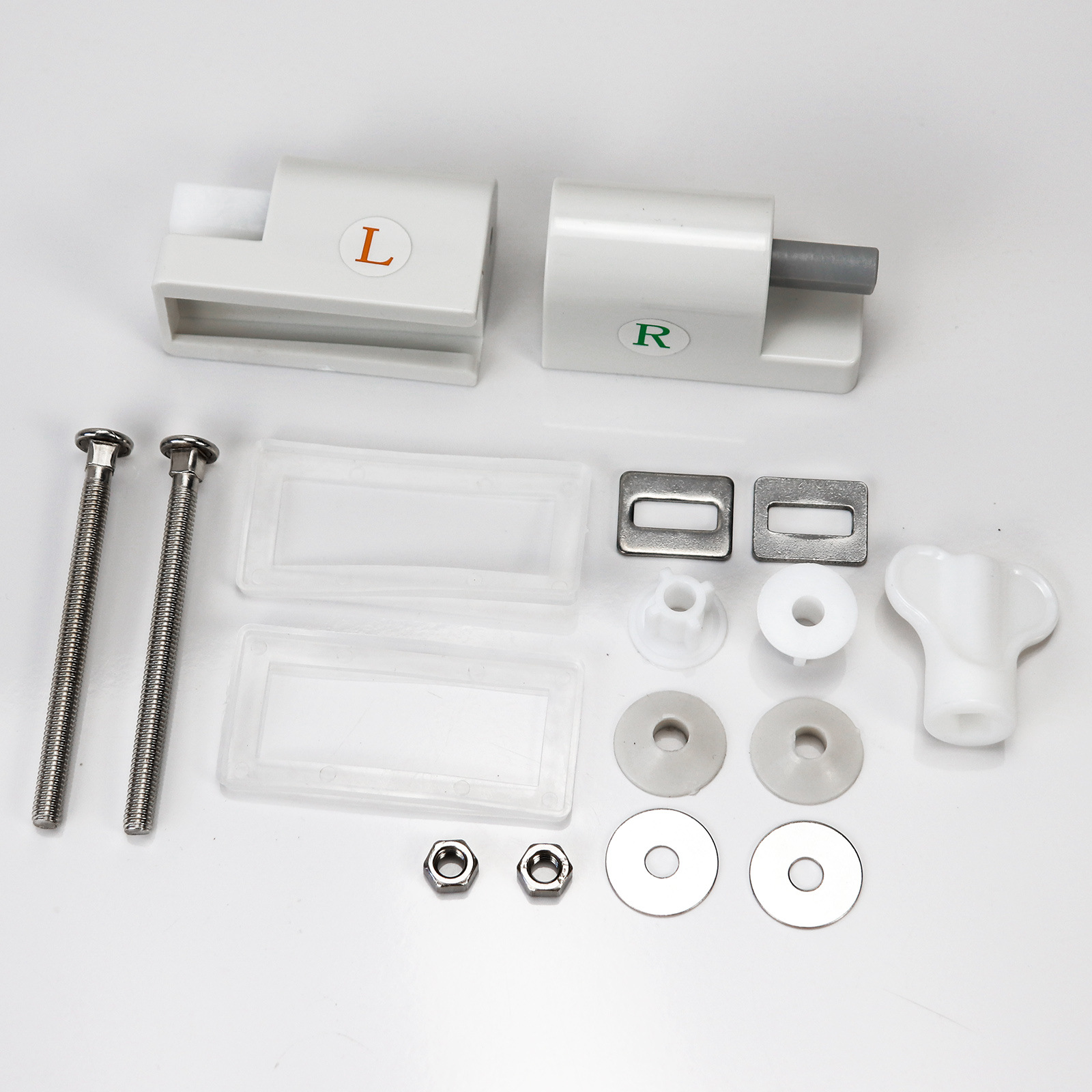 Bisagra de tapa de inodoro de caída lenta de carcasa cuadrada, material de ABS, bisagra de tapa de inodoro, venta directa de fábrica