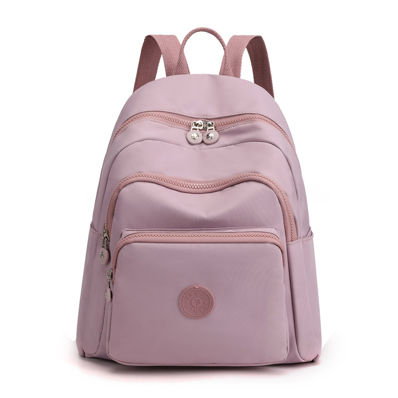 Bolsa de ocio para exteriores, gran capacidad, mochila de viaje versátil de nailon estampada para mujer, mochila de viaje moderna y sencilla
