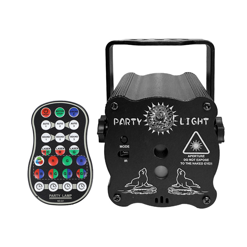 Proyector de Luz Láser para Escenario R50 R10 con Control Remoto y Control por Voz para Fiestas y KTV