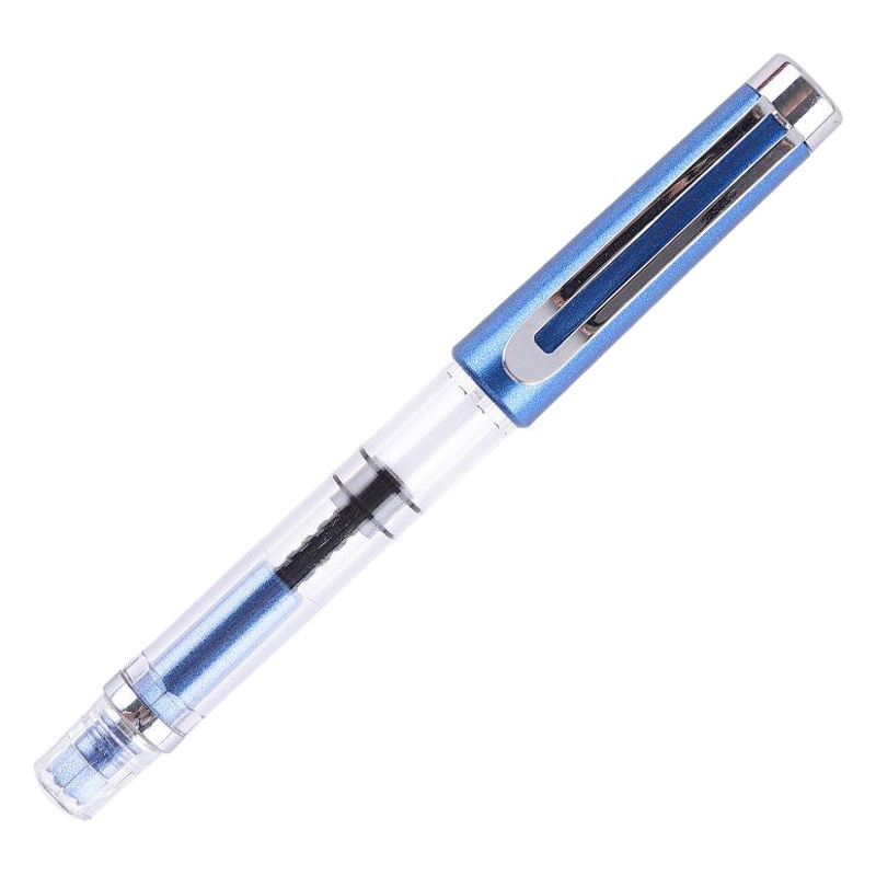 Ouguwen - Juego de regalo de papelería con bolígrafo de punta metálica giratoria de nuevo estilo, cartucho de tinta transparente que absorbe la tinta, para que los estudiantes practiquen la caligrafía.