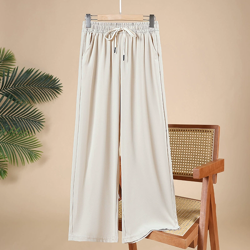 Мама брюки весенне-осенние эластические брюки среднего и пожилого возраста с высокой талией