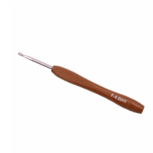 New wooden handle crochet hook diy knitting tools sweater needle wooden handle crochet hook set