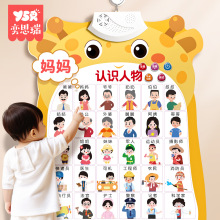 宝宝认知有声早教挂图数字人物动物启蒙婴幼儿童学说话发声玩具