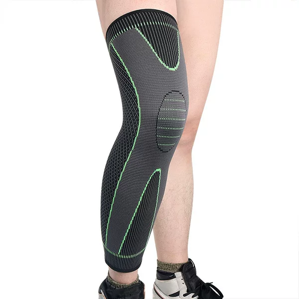 Knitted Nylon Sports Extended Knee Pads for Men and Women in Autumn and Winter, Large and Small Leg Protection, Basketball, Football and Mountaineering Warm Knee Pads