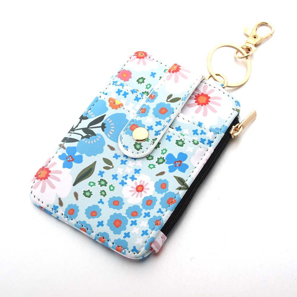 47g Weight Keychain Classification 1 Piece Quantity Daily Occasion Pu Leather Material Flower Pattern Unisex Gender Casual, Pastoral Style Casual Pastoral Flower Pu Leather Unisex Keychain 2