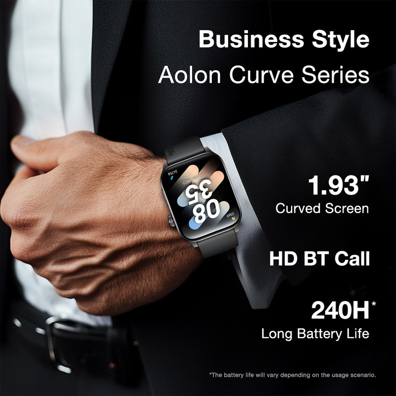 Aolon Cross-Border New Smart Watch Curve3 3D Flexible Curved Screen Third Generation High-Precision Accurate Monitoring