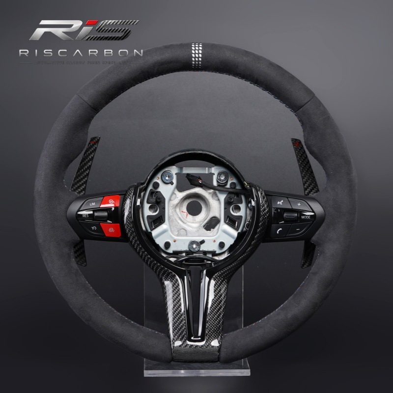 BMW üçün sükan çarxı, ağ perforasiyalı süet, M3/M5/E seriyası