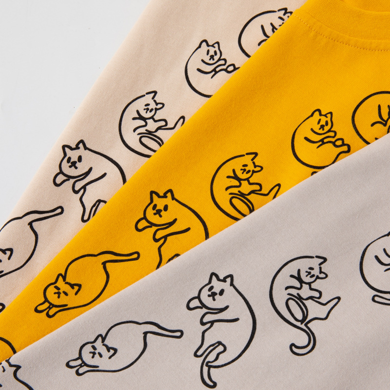 Betop camiseta de manga larga para niños camisa de fondo para niños al por mayor suéter de punto para niños con estampado de dibujos animados coreanos